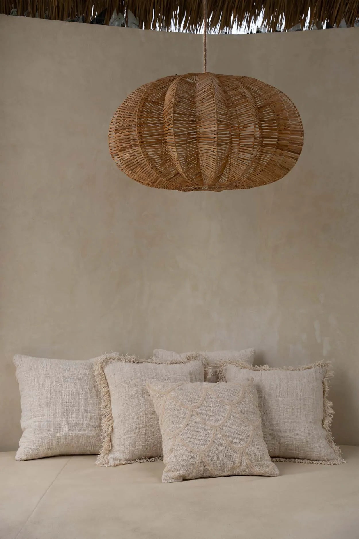 Boho Kissen Kollektion Beige SAHARA Couchkissen Sofakissen 50x50 in Beige mit Muster Boho Deko Dekokissen Bazar Bizar | Kissen kaufen Boho Style Soulbirdee Onlineshop