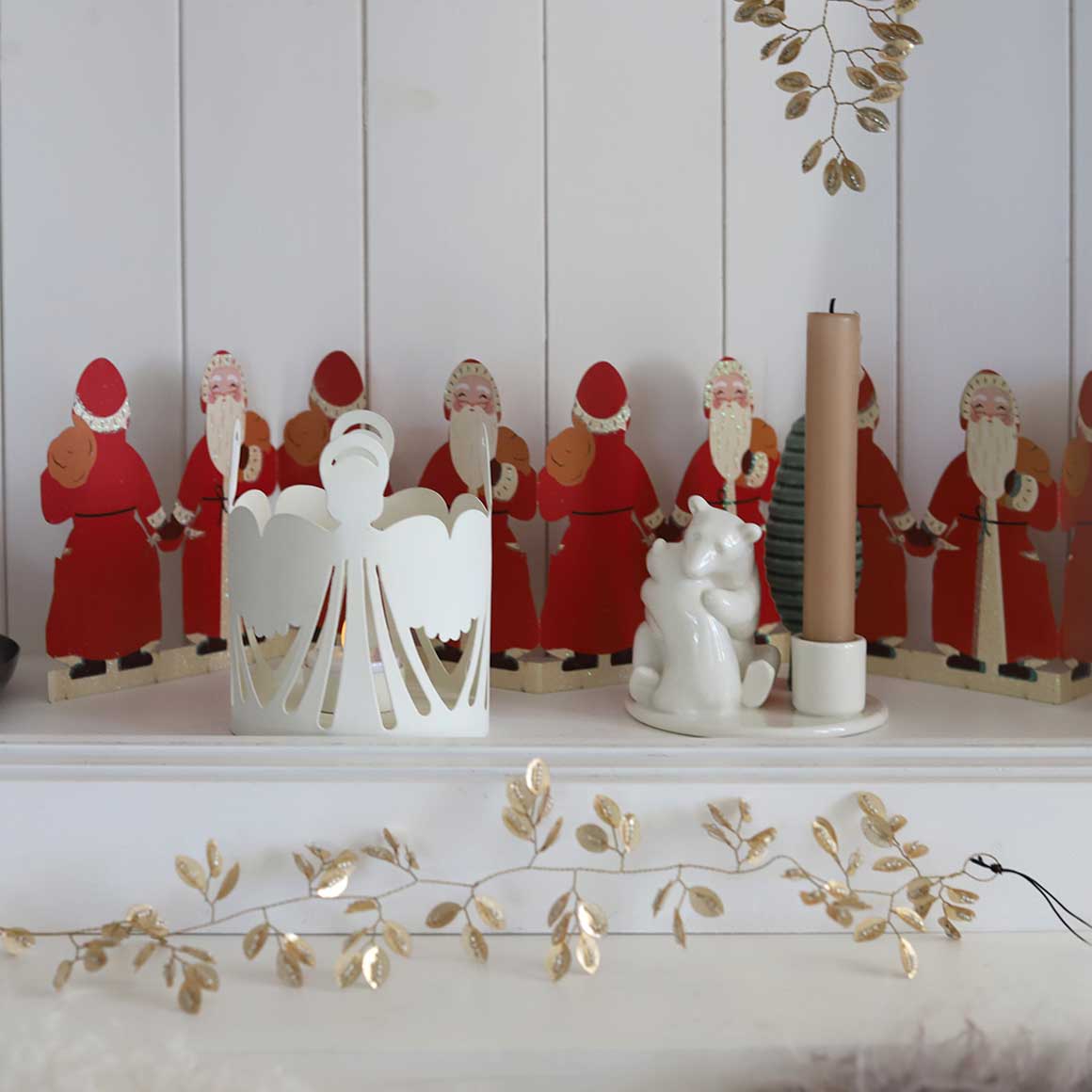 Nikolaus Deko Weihnachtsdeko soulbirdee onlineshop weihnachtsshop lichthaus Adventsdeko Weihnachten Deko Pferd Engel Windlicht Kerzenhalter Rosette Ornament Weihnachtsengel