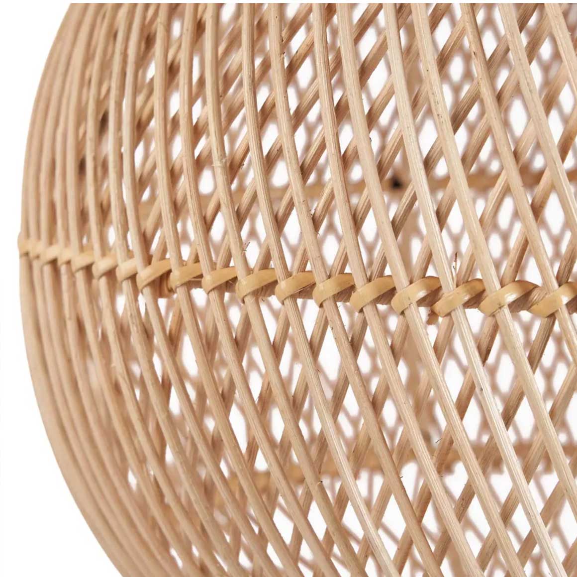 Rattanlampenschirm Bubble Boho Style Rattanlampe Rund Rattan Lampe