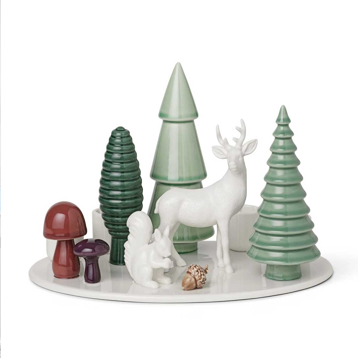 Adventsdeko Winterwald | Advent Kerzenhalter