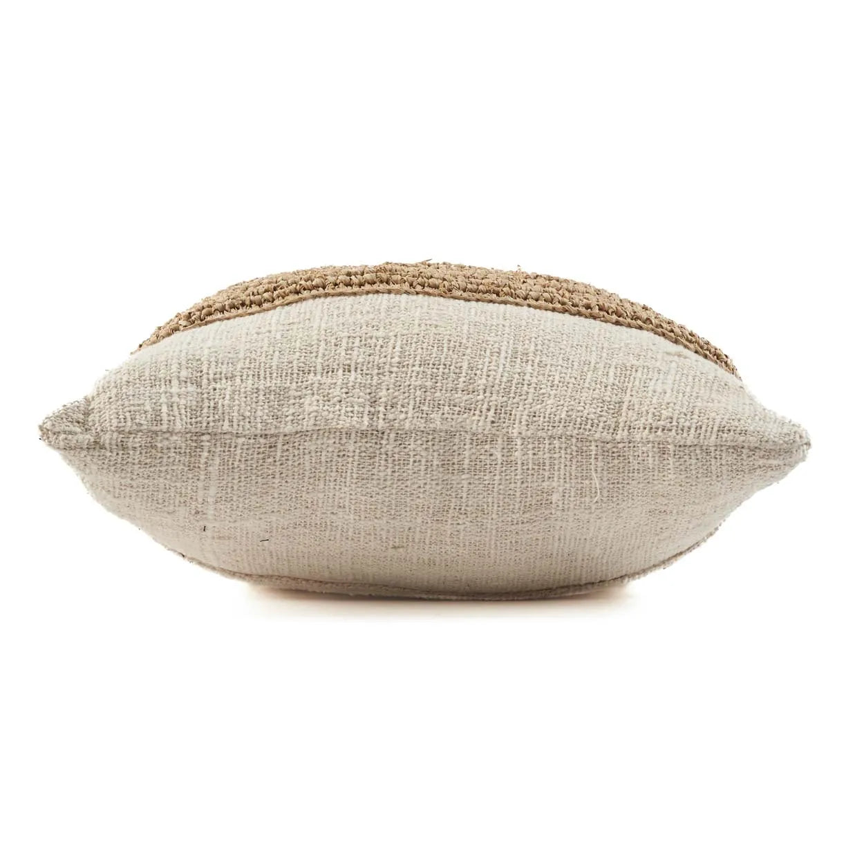 Boho Kissen Baumwolle beige Bast Boho Kissen 50x50 Beige Bazar Bizar Deko Kissen kaufen Boho Style Interior Soulbirdee Onlineshop