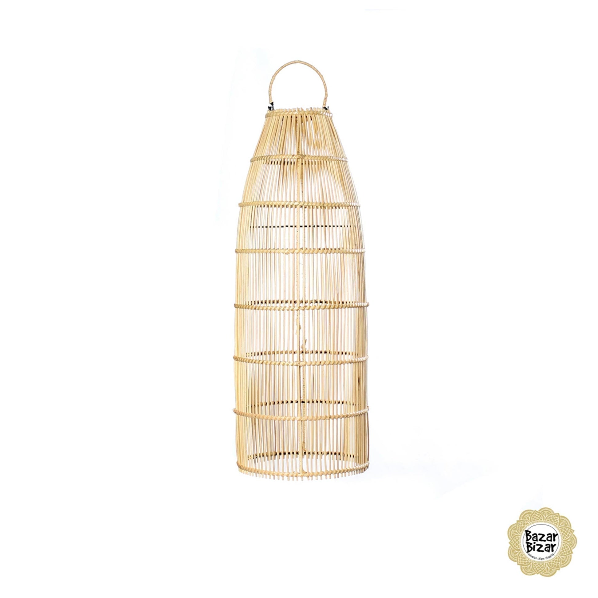 The Fish Trap Pendant Small ☆ Rattan Lampenschirm Bali ✓ Hängeleuchte ★ Boho Lampe Bazar Bizar | Soulbirdee