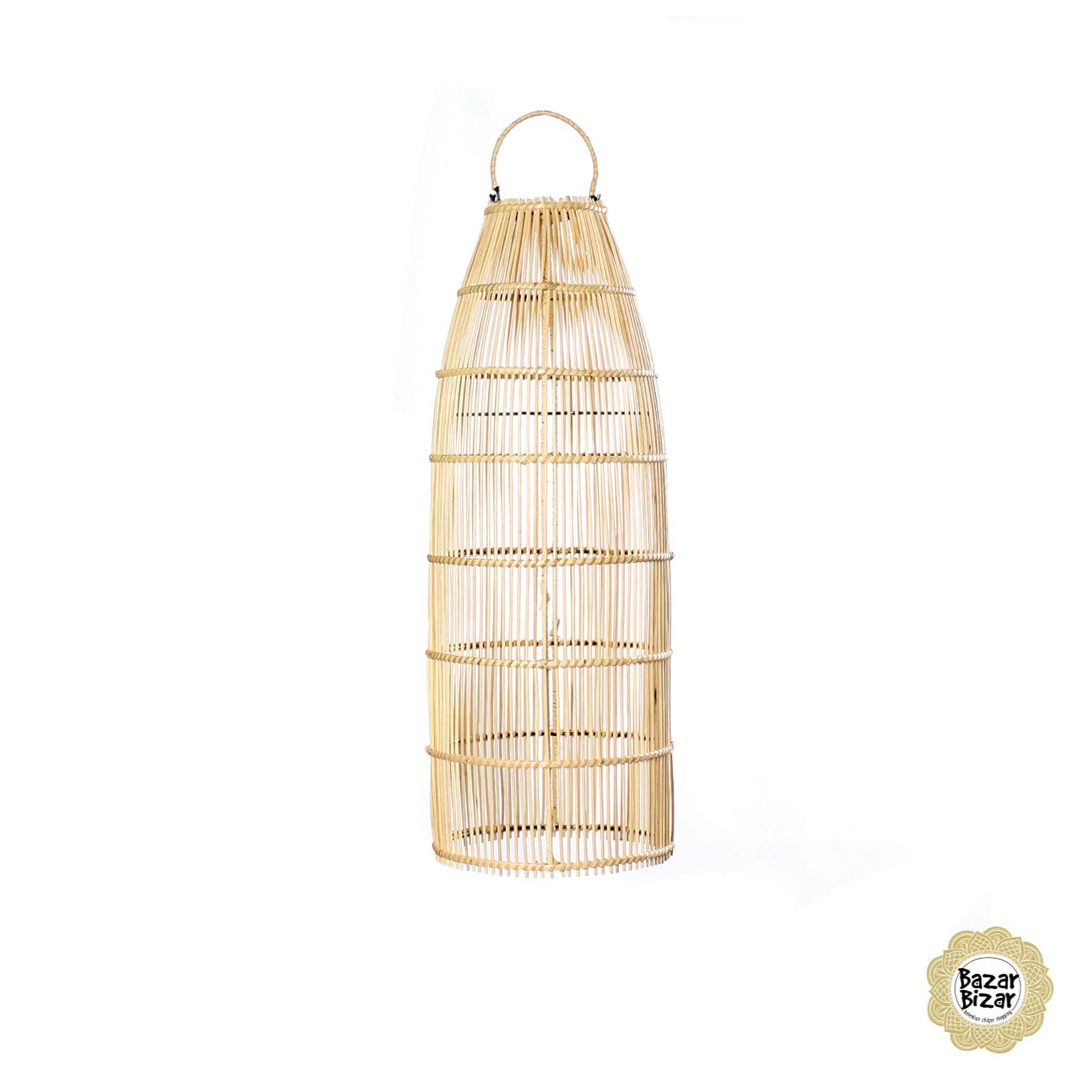 The Fish Trap Pendant Small ☆ Rattan Lampenschirm Bali ✓ Hängeleuchte ★ Boho Lampe Bazar Bizar | Soulbirdee