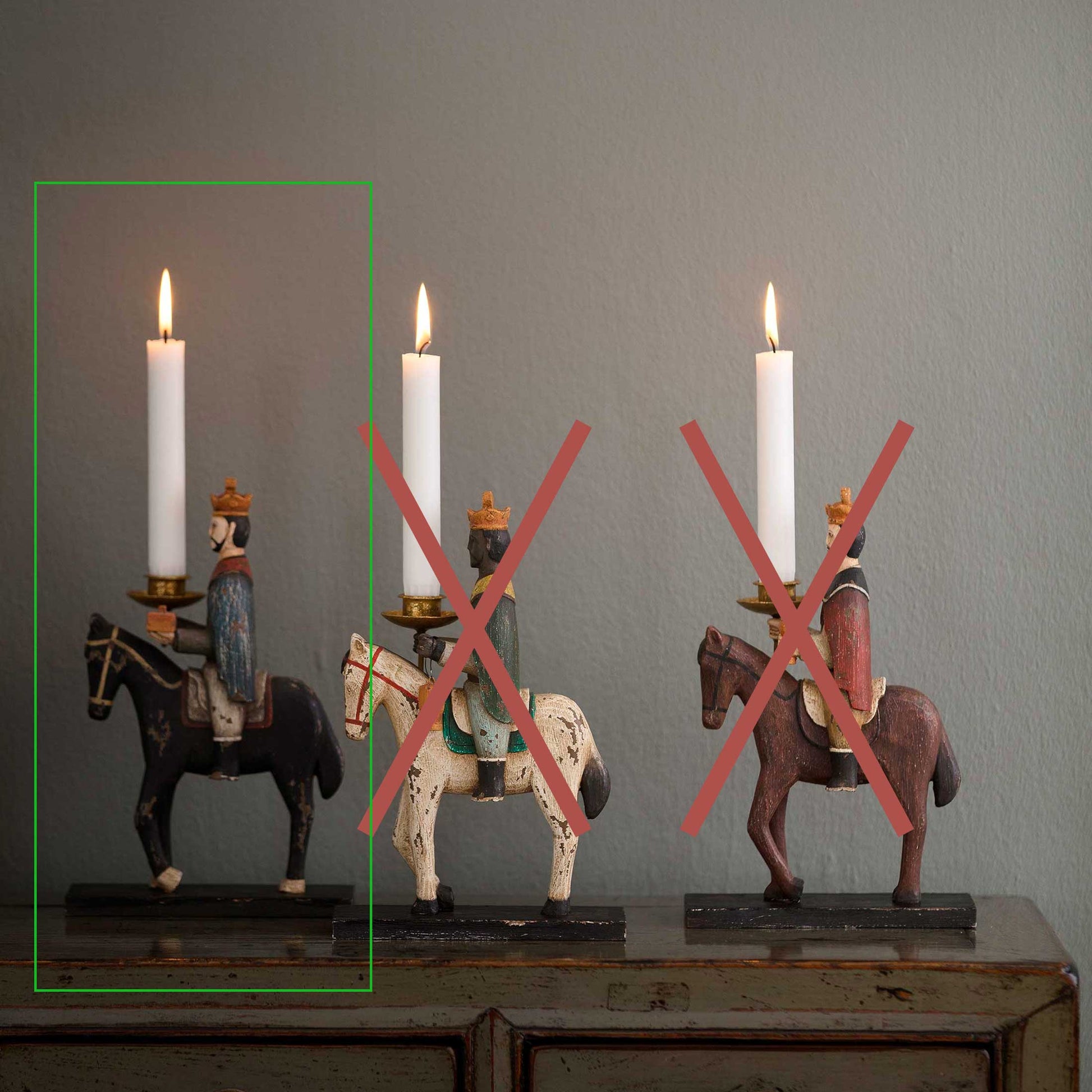 Einzelfigur Kerzenständer Balthasar Bungalow DK bei Soulbirdee