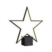 Designleuchte LED Stern schwarz LUCY ★ moderne Weihnachtsdeko | Akku Leuchte mit Dimmer | Weihnachtsbeleuchtung ✓ Soulbirdee Onlineshop