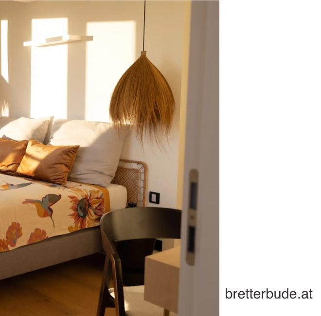 boho lampen seegras schlafzimmer pendelleuchte lampe hängelampe soulbirdee onlineshop Nachttischlampe Pendelleuchte