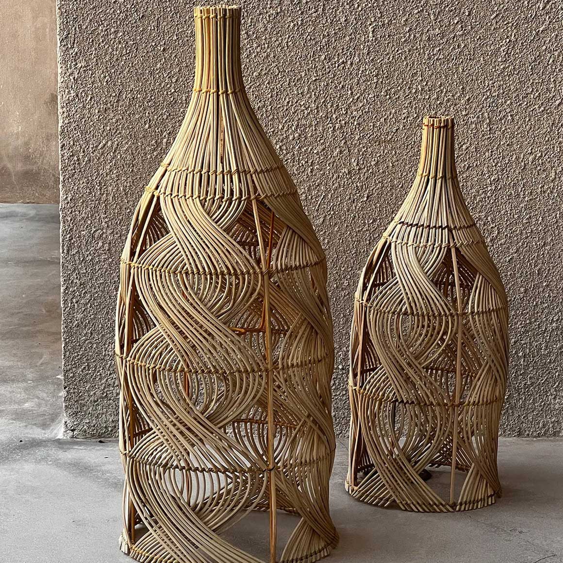 boho lampenschirm rattan garaffa soulbirdee onlineshop