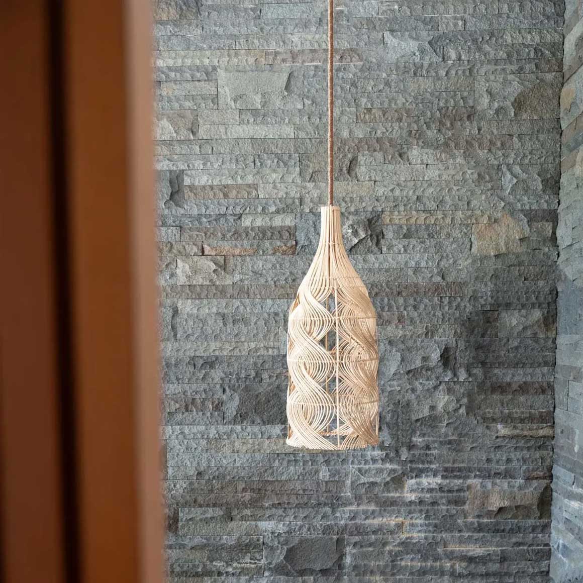 boho lampenschirm rattan hängelampe pendelleuchte garaffa soulbirdee onlineshop
