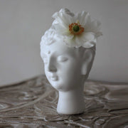 Buddha Vase aus weißem Porzellan Yoginis Yoga Fans schönes Geschenk Porzellanvase Boho Deko Wohnzimmer Deko Soulbirdee Onlineshop