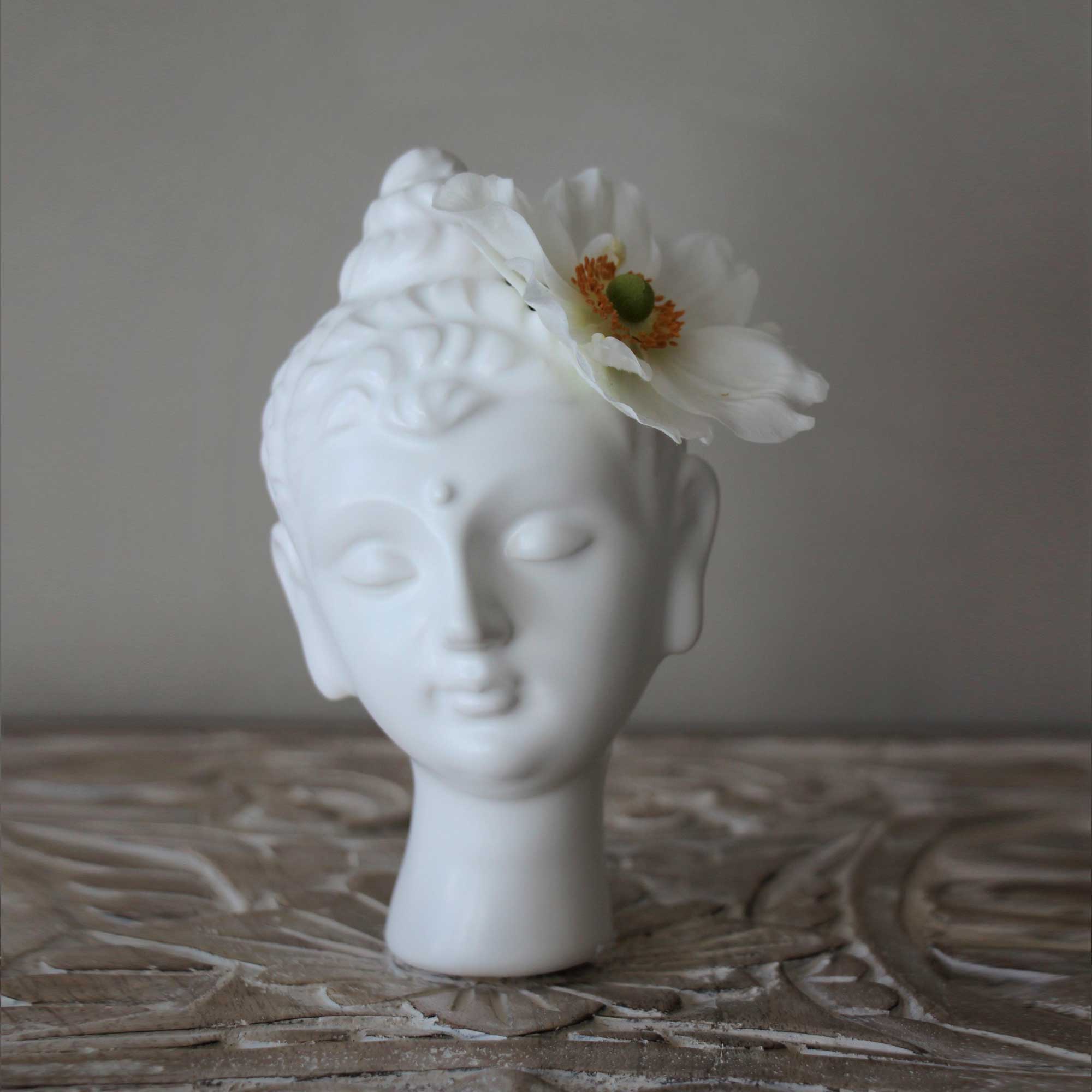 Vase Frauenkopf Buddha Wohnzimmer Deko Porzellan Soulbirdee Onlineshop Boho Deko Wohnzimmer