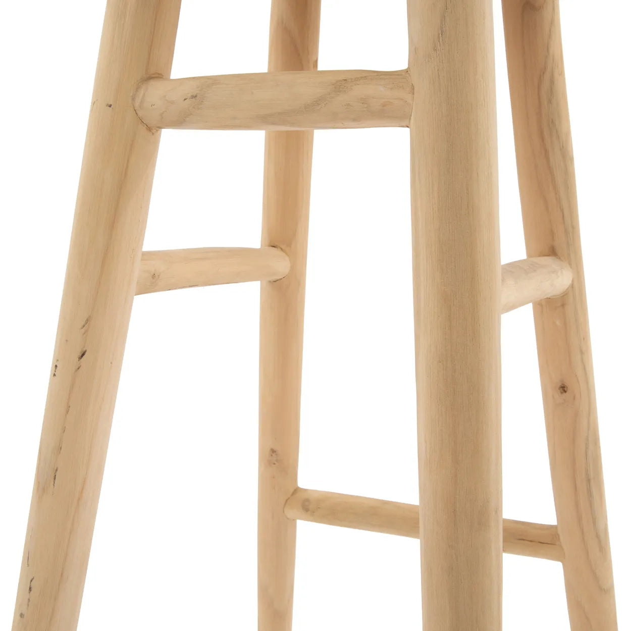 Detail Sprossen Holzhocker