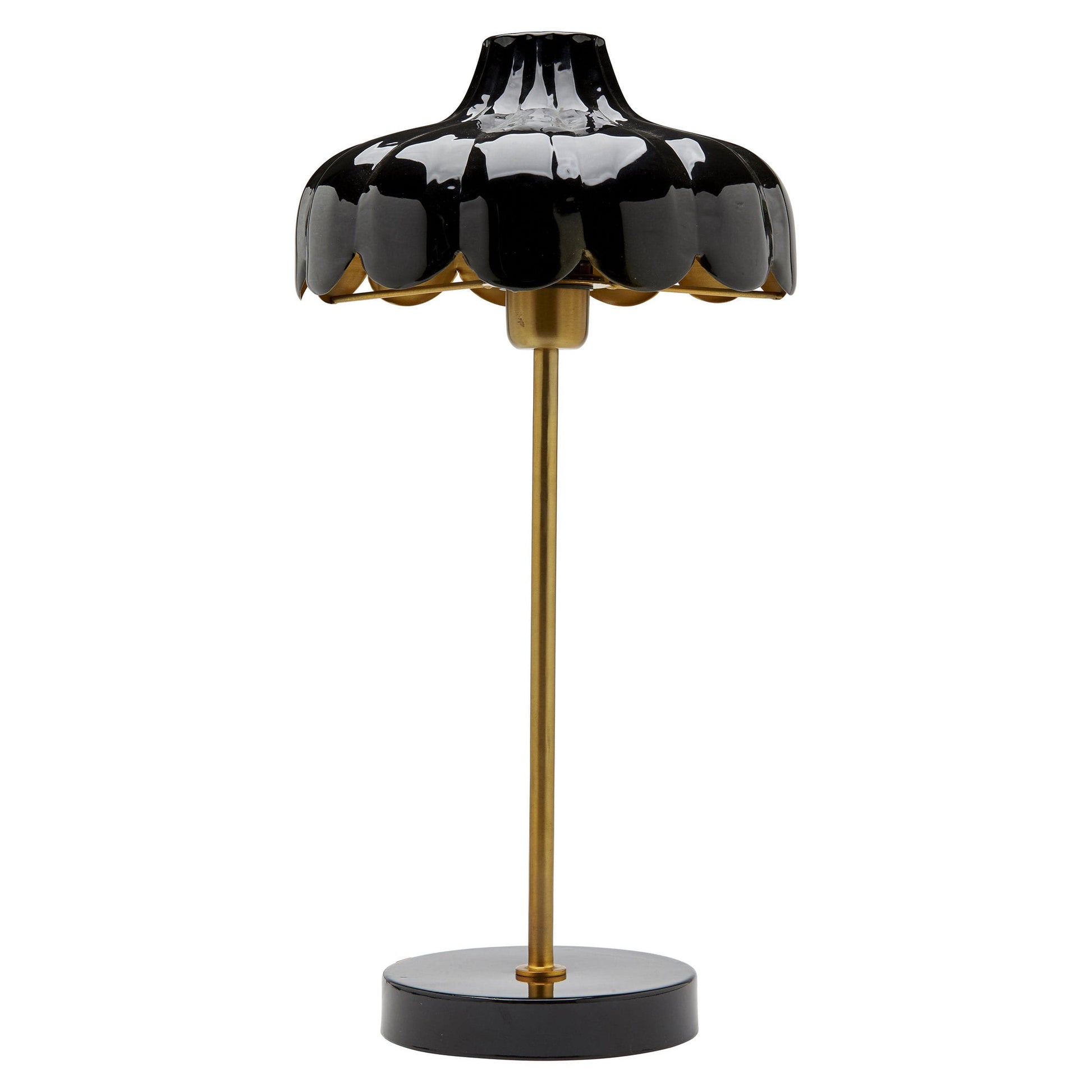Skandi Tischlampe in Blumenform “Fika”, Schwarze Lampe von PR Home bei Soulbirdee Onlineshop