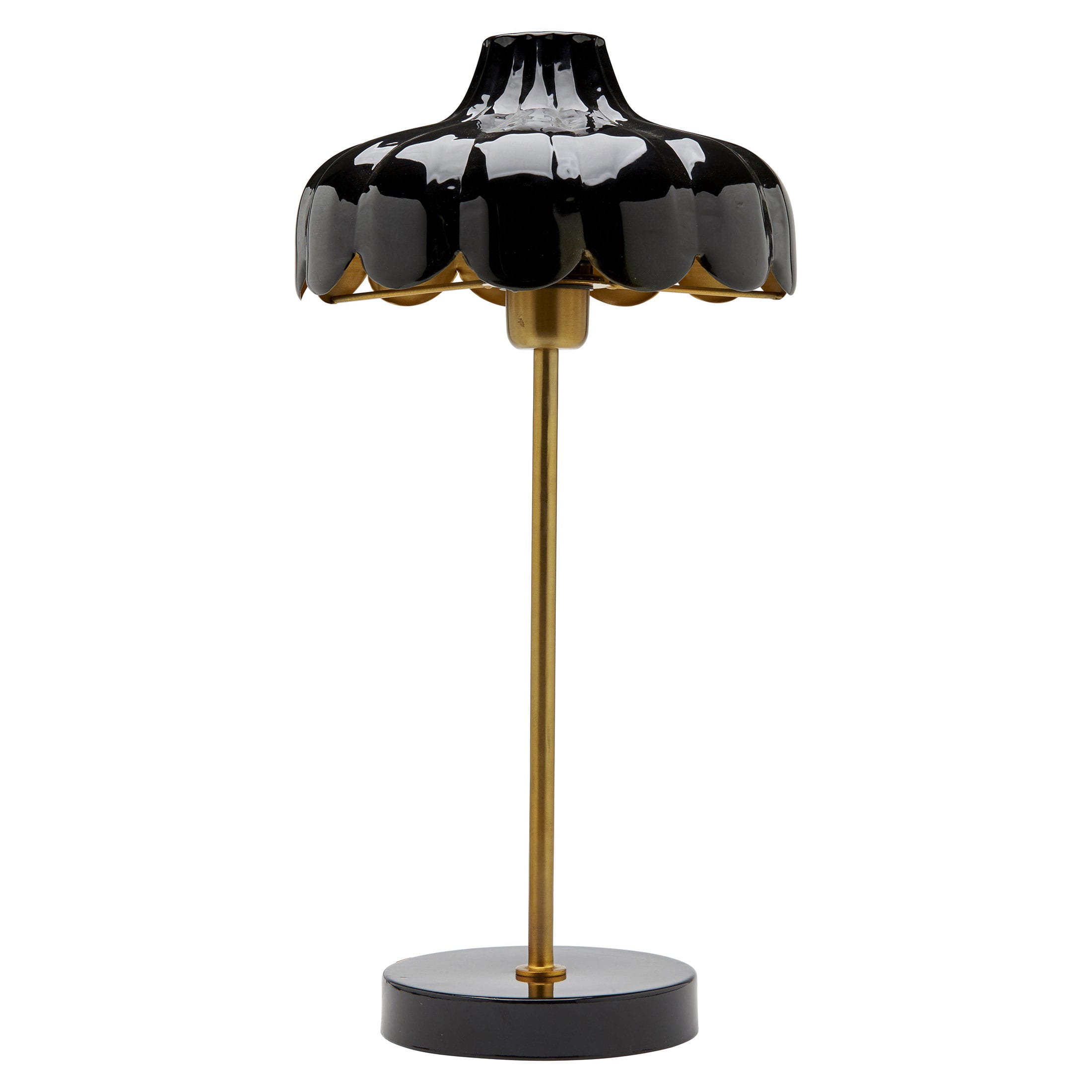 Skandi Tischlampe in Blumenform “Fika”, Schwarze Lampe von PR Home bei Soulbirdee Onlineshop