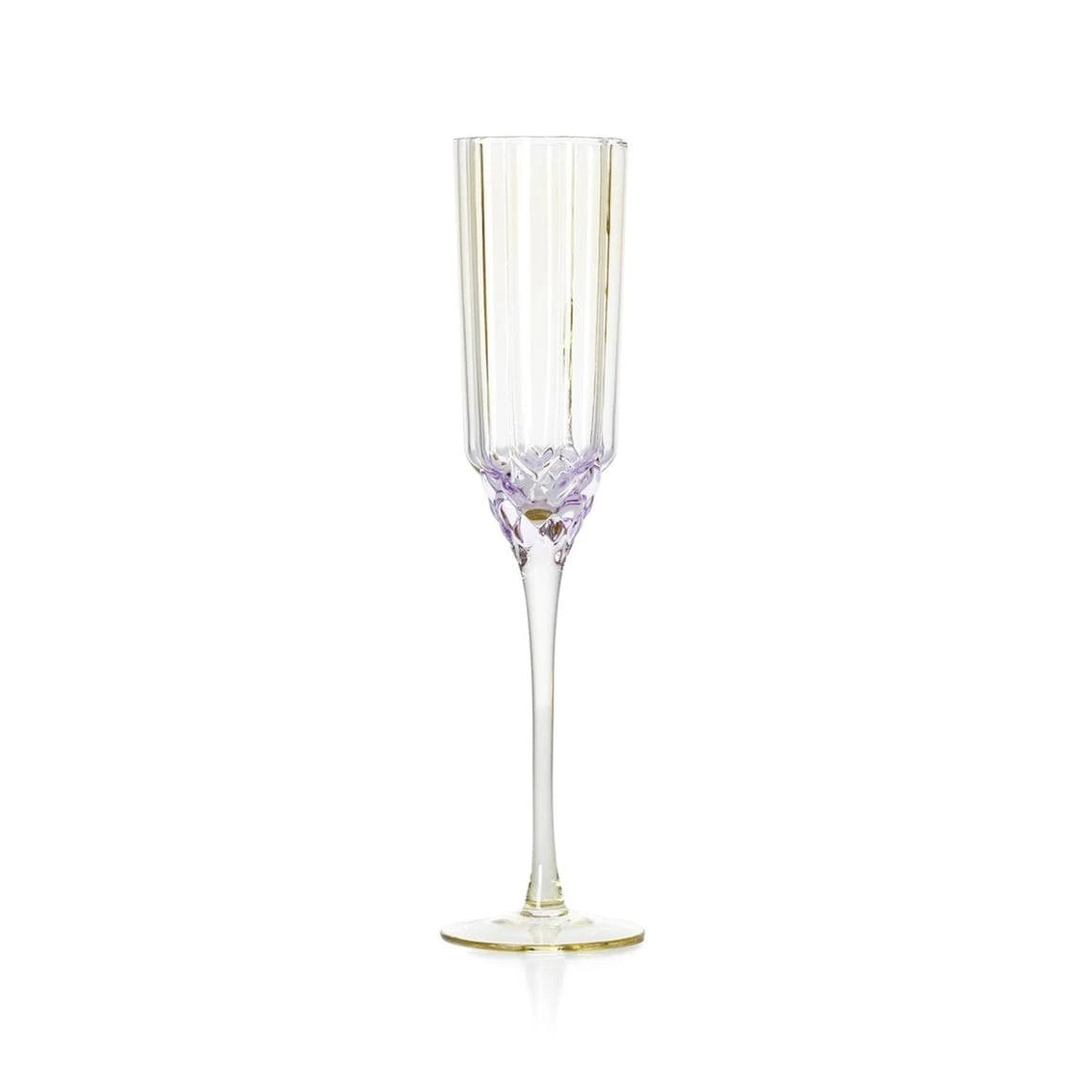 sektglas sowie Champagnerflöte Pink Blush aus rosé-farbenem Recyclingglas für stilvolle Tischkultur