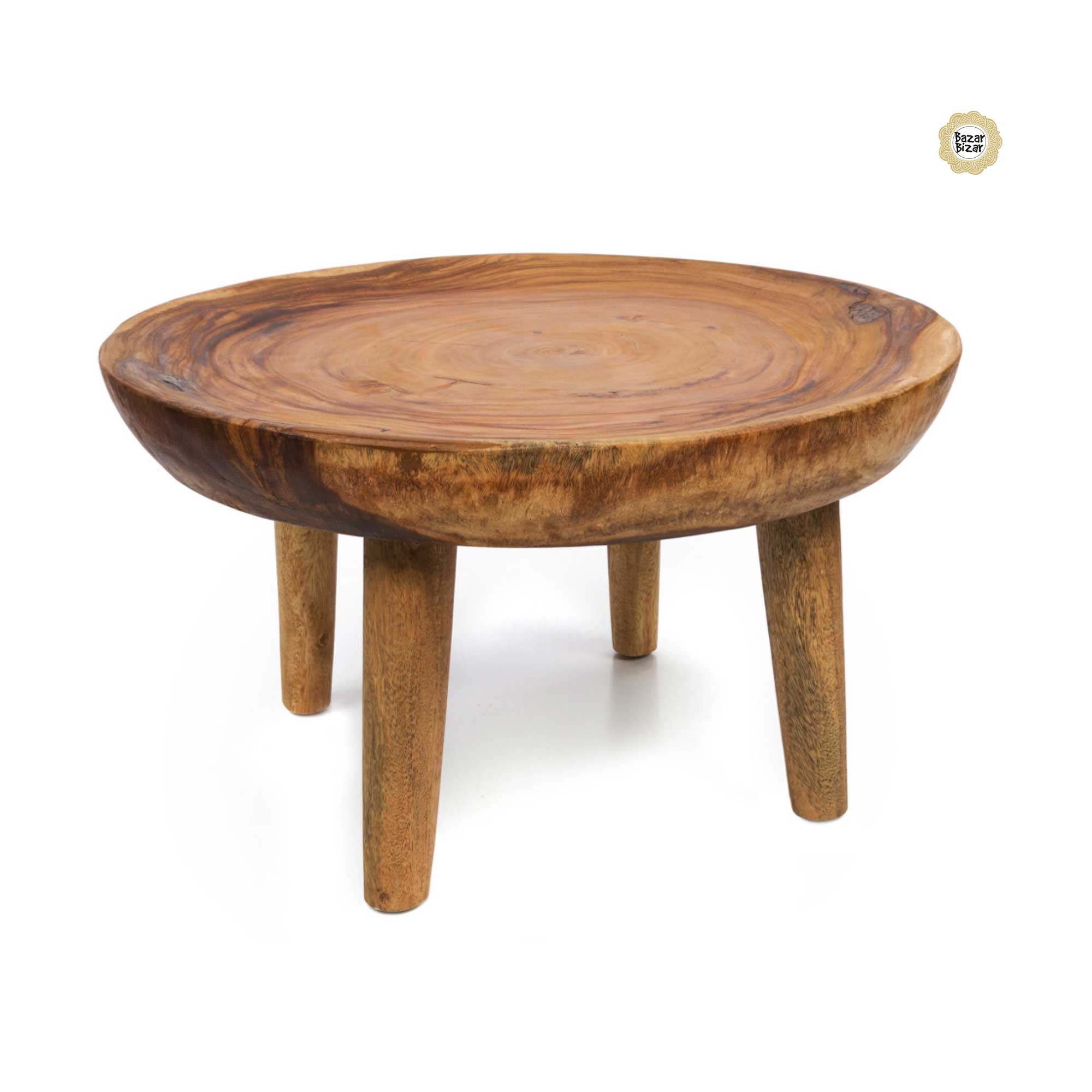 Munggur Coffeetable Beistelltisch Bazar Bizar JAAM031N Boho Möbel aus Bali organischem Holz Holzmöbel online kaufen