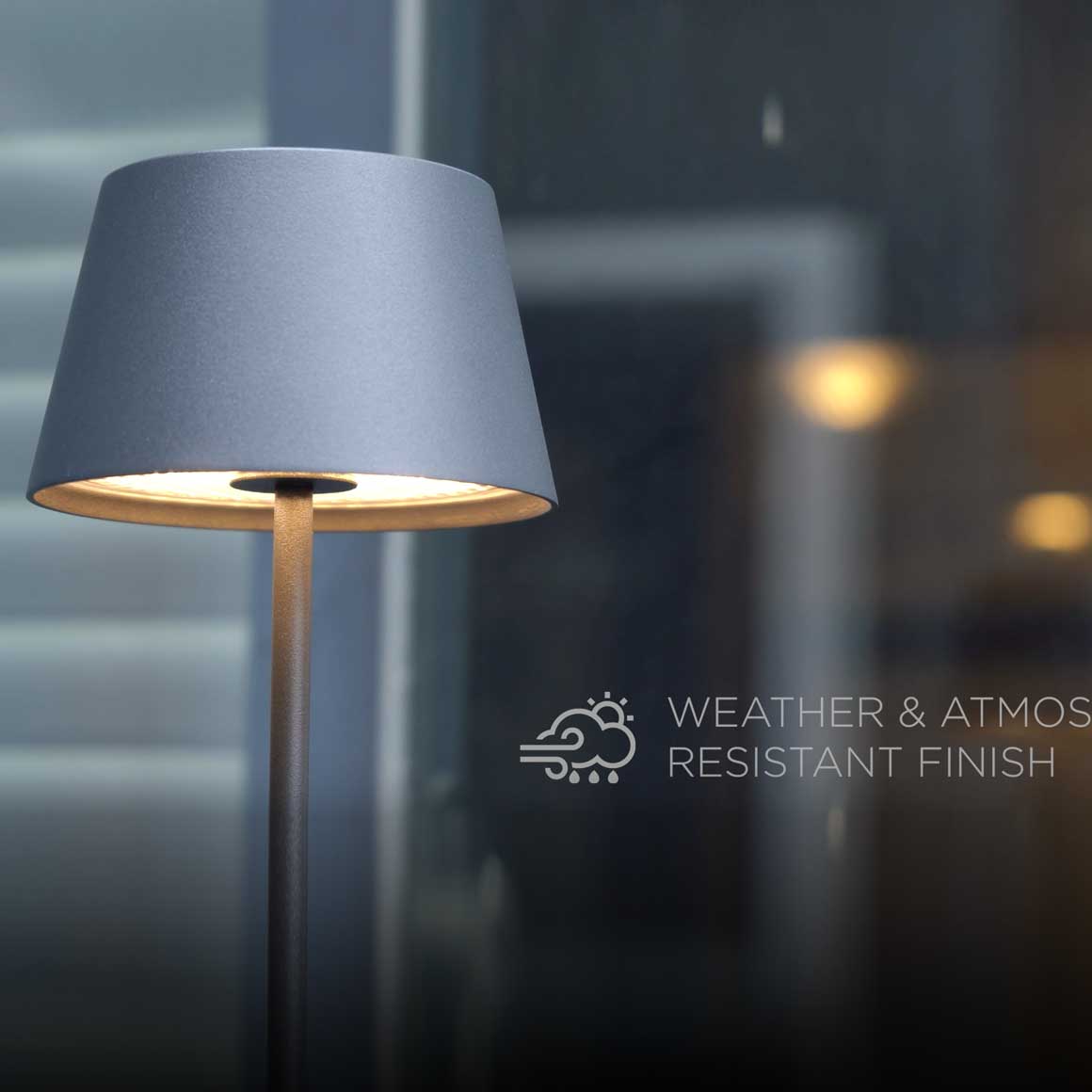 Outdoor Lampe Touch Sensor Akku Lampe Aluminium Alu Lampe dimmbar LED anthrazit grau Outdoor Stehlampe | Stehlampe schwarz | Terrassenlampe | Dimmbar, Modern | Villeroy Boch | Lampe kaufen | Soulbirdee Lampenshop