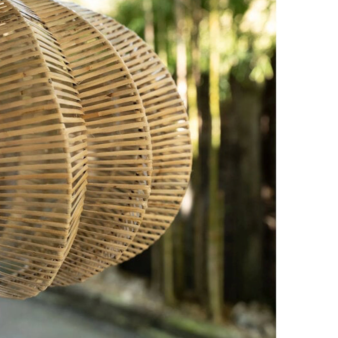 Detail des Design Lampenschirms im Skandi Boho Look