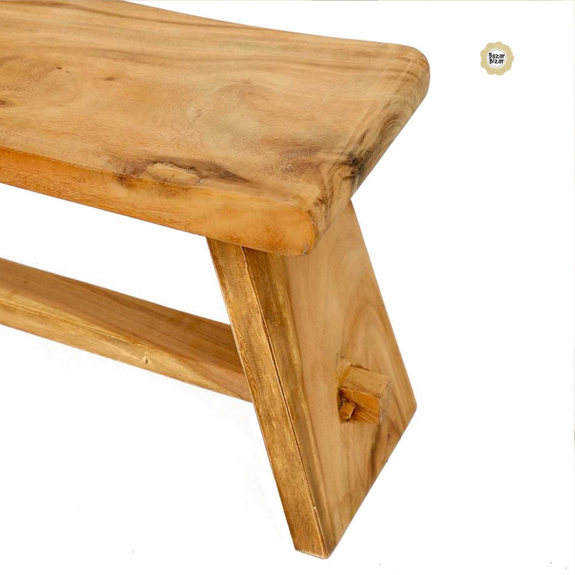 Detail Holzbank Suar Holz