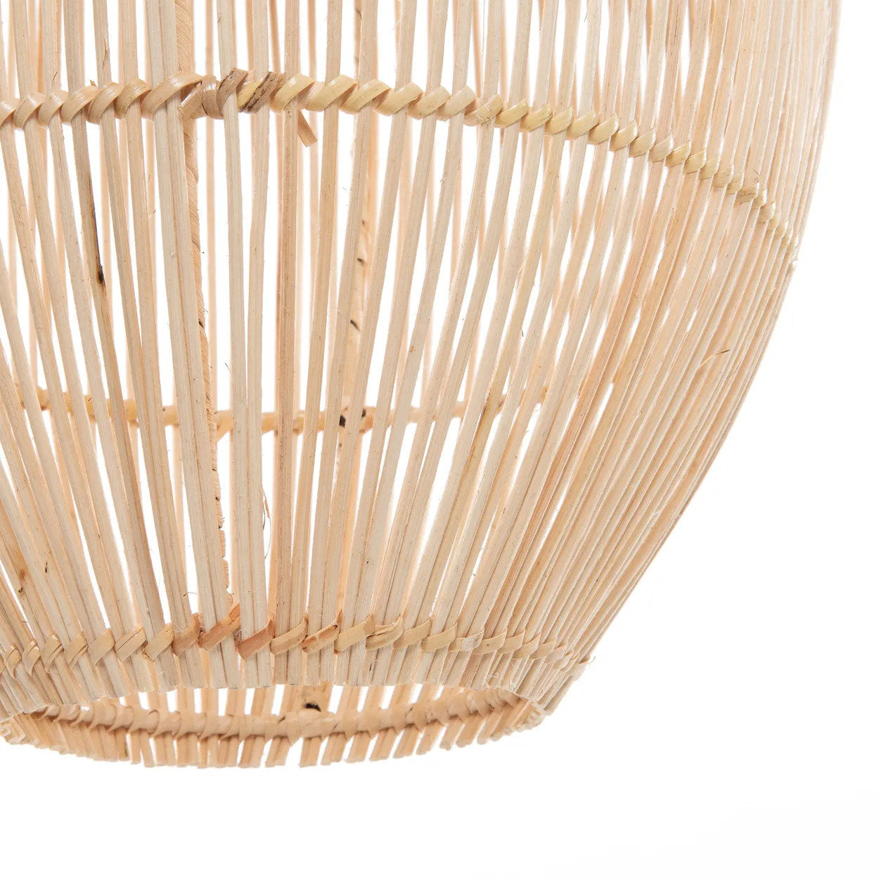 detail lampenschirm rattan