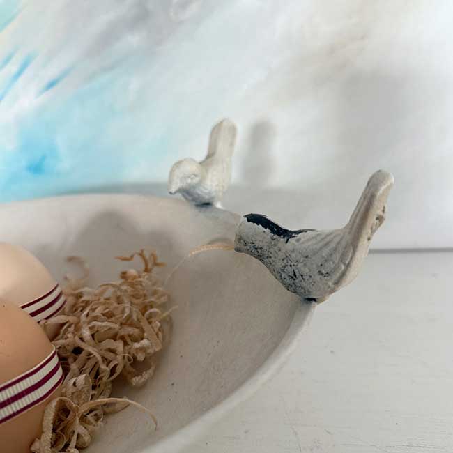 detail schale vogel vintage landhaus soulbirdee