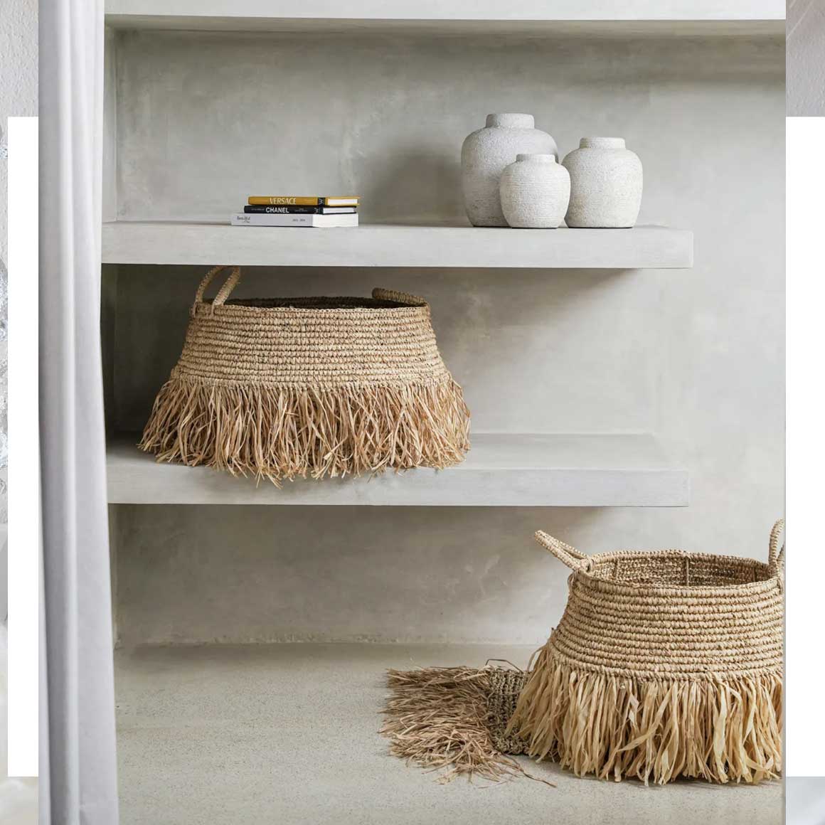 Korb mit Henkel, Aufbewahrung Korb | Geflochtener Korb, Boho Korb mit Henkel, Seegras Korb | Bazar Bizar | Korb kaufen | Soulbirdee Onlineshop