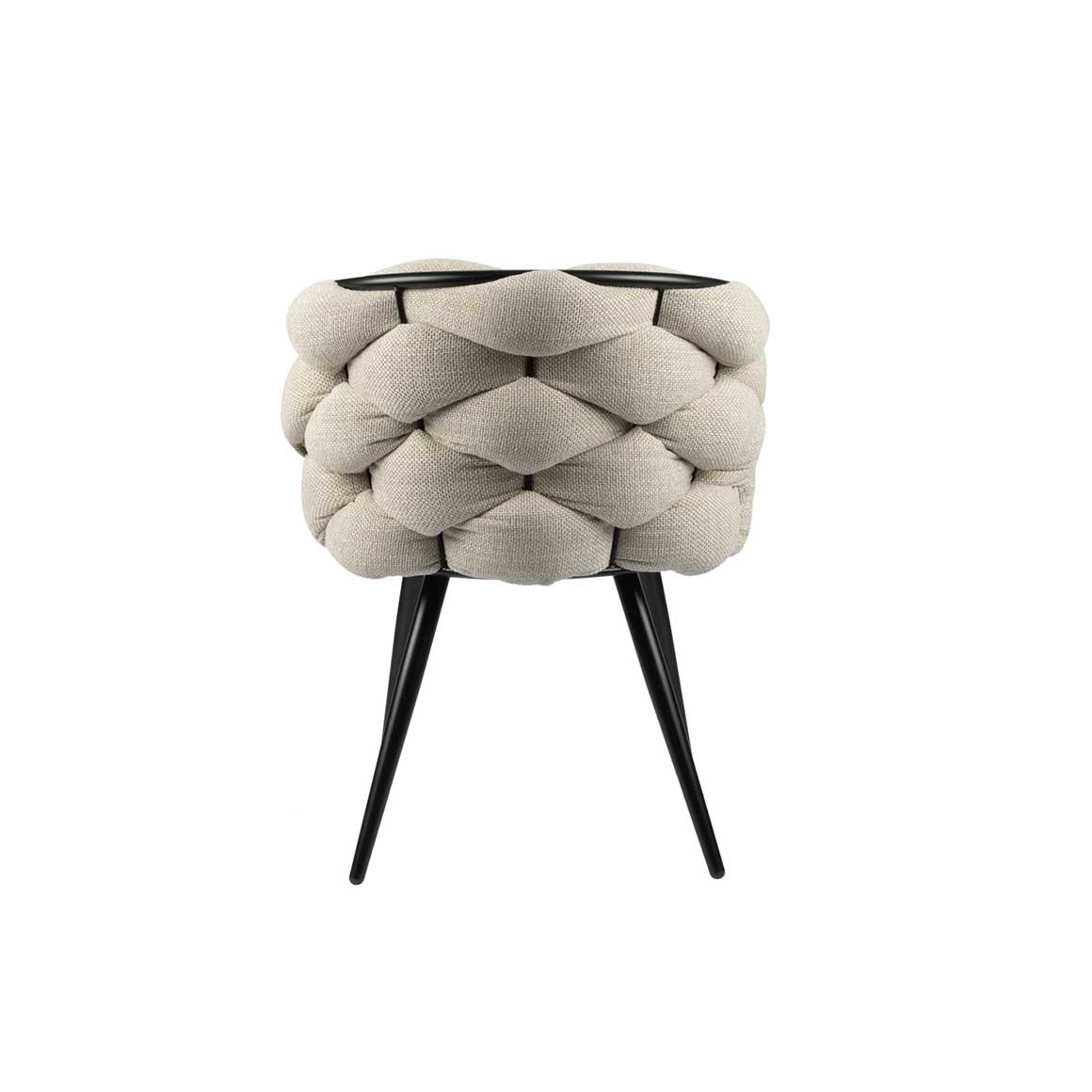 Stuhl Boho Style bequem Esstischstuhl Beige mit schwarzen Stuhlbeinen Stuhl für den Esstisch Esszimmer Boho Stuhl Soulbirdee Onlineshop