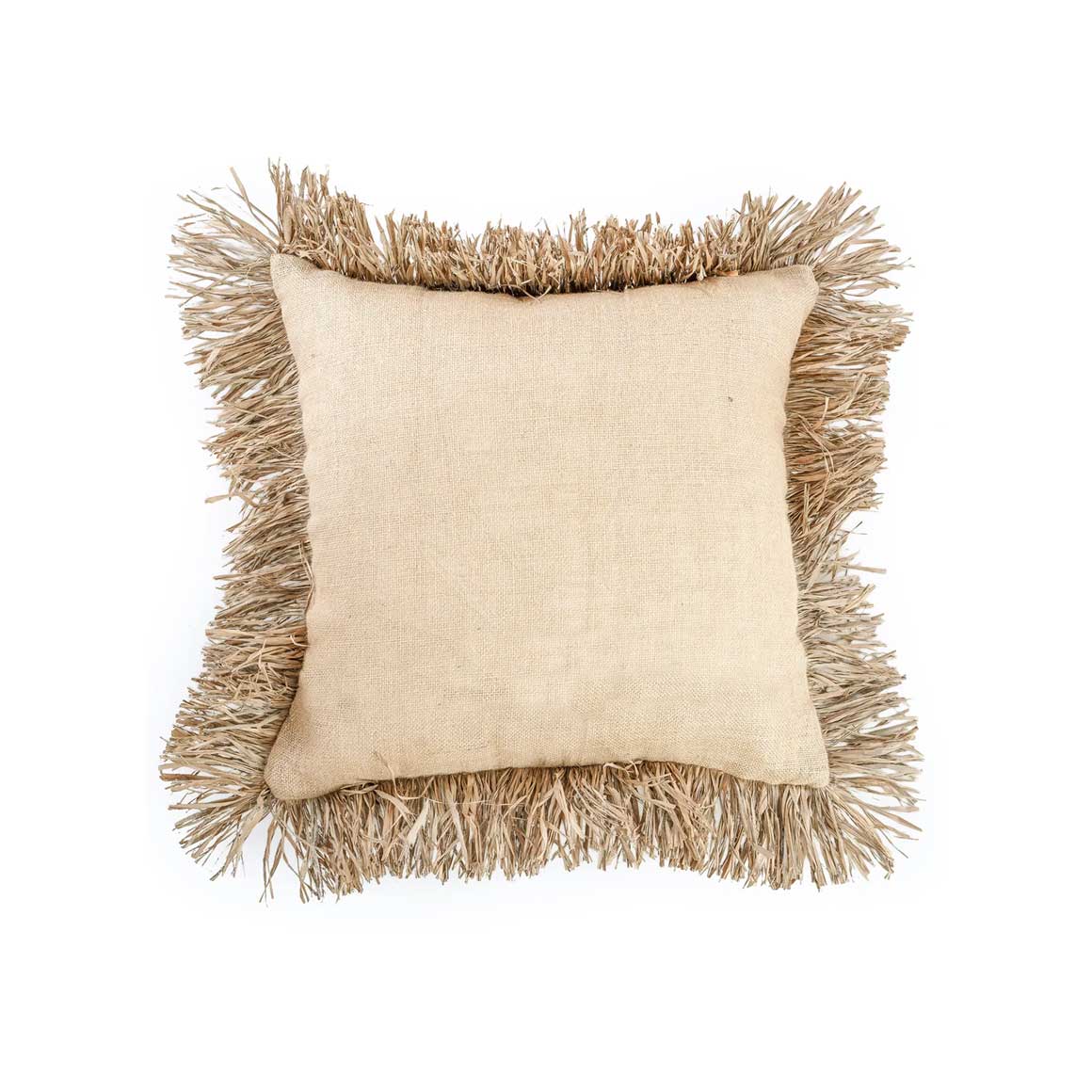 Dekokissen mit Fransen 40 quadratisch Boho Style Ibiza Style Kissen mit Kissenfüllung Beach Club Interior von Bazar Bizar im Soulbirdee Onlineshop Kissen kaufen