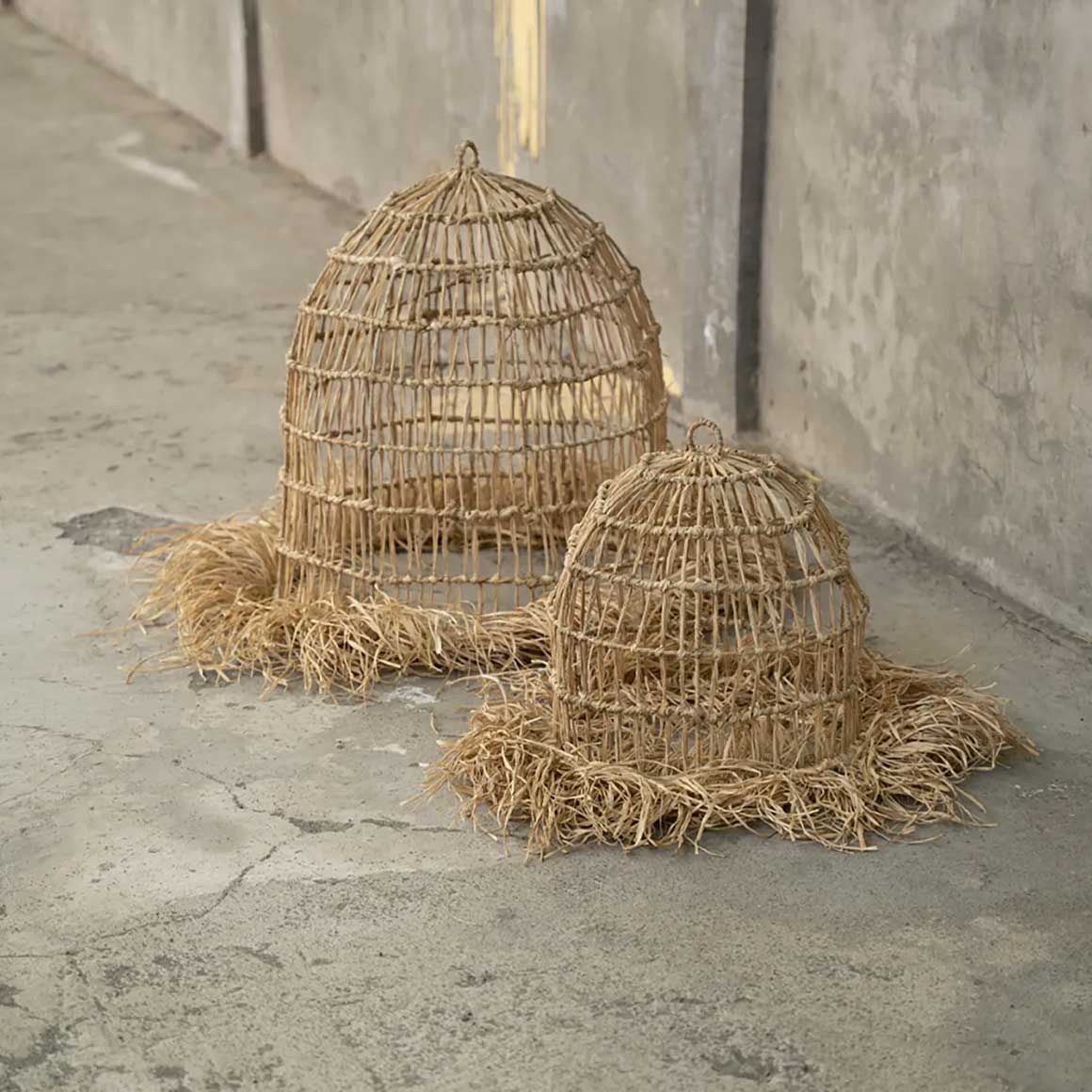 Lampenschirme in 2 Größen hängend Hängelampe Boho Lampe im Boho Style mit Fransen