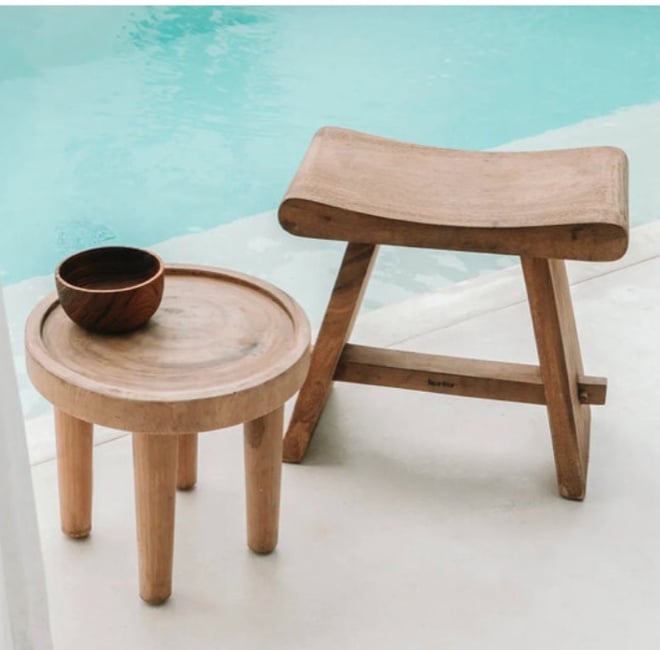 Beistelltisch Suar Samana Holzmöbel Boho Möbel Bali organischem Holz möbel kaufen im Soulbirdee Onlineshop Bazar Bizar