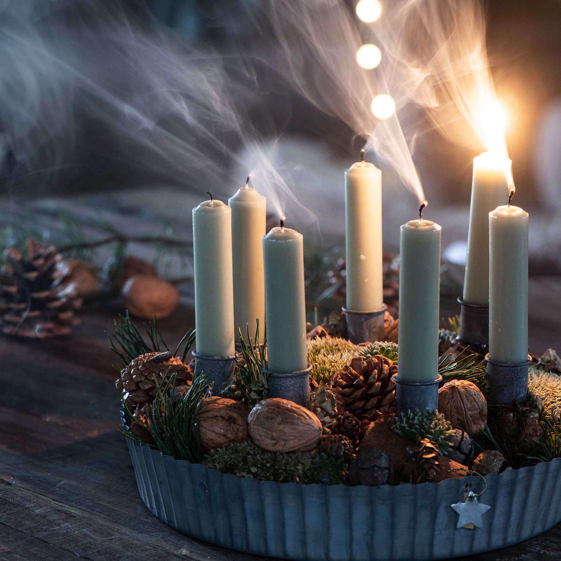 Kurze Kerzen 11 cm hoch im 6er Set ♥ IB Laursen Kerzen kaufen | Kerzendeko & Kerzenständer ♥ Durchgefärbte Kerze 11 cm Länge ♥ Soulbirdee Onlineshop