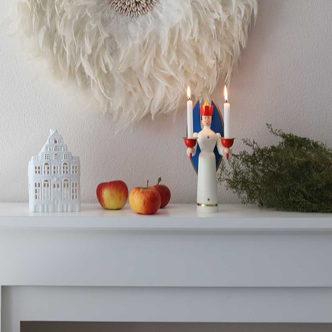 Skandinavische Weihnachtsdeko Weihnachtsengel Holz Holzfigur Figur Kerzenständer Kerzenleuchter Kerzenhalter Engel Erzgebirge Weihnachten Dekoration Deko Soulbirdee Weihnachtsshop