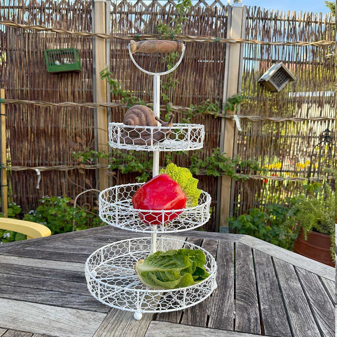 etagere landhaus metall antik weiss griff etagen soulbirdee onlineshop