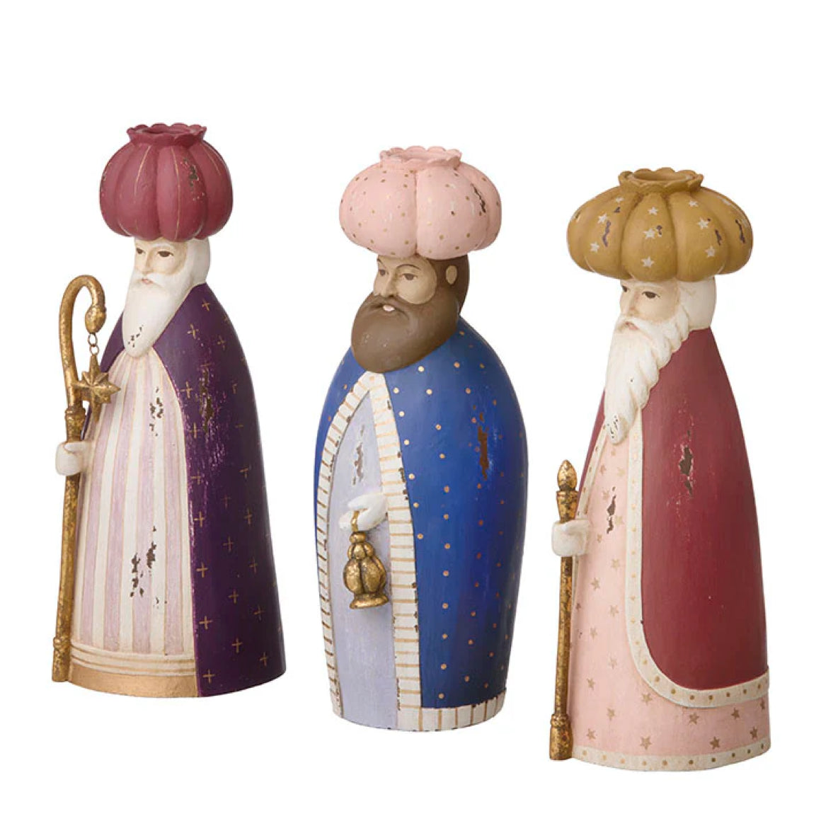 figuren dekofigur kerzenhalter kerzenstaender koenige bungalow soulbirdee weihnachtsdeko