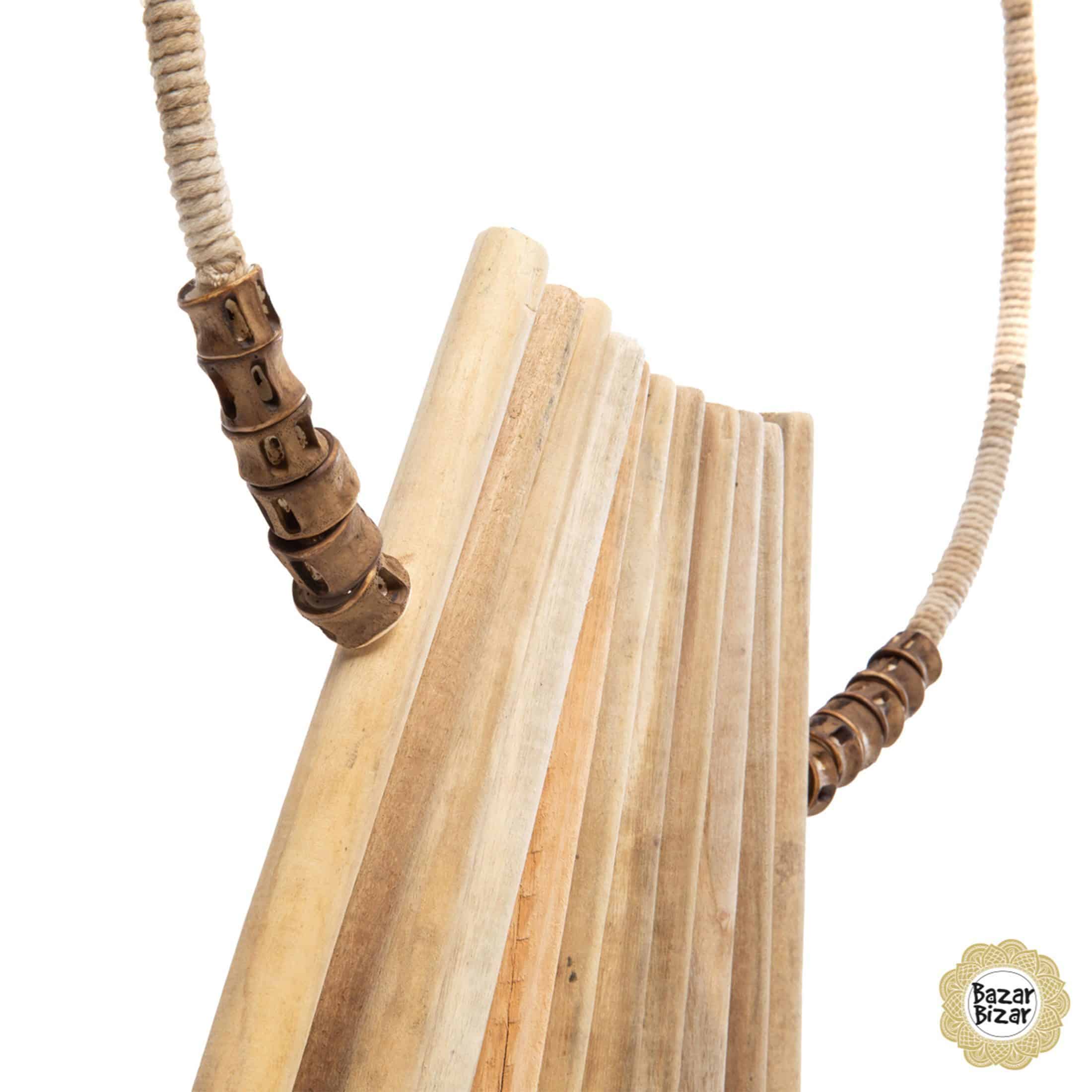 Ethno Deko aus Holz "The Wooden Sticks On Stand"