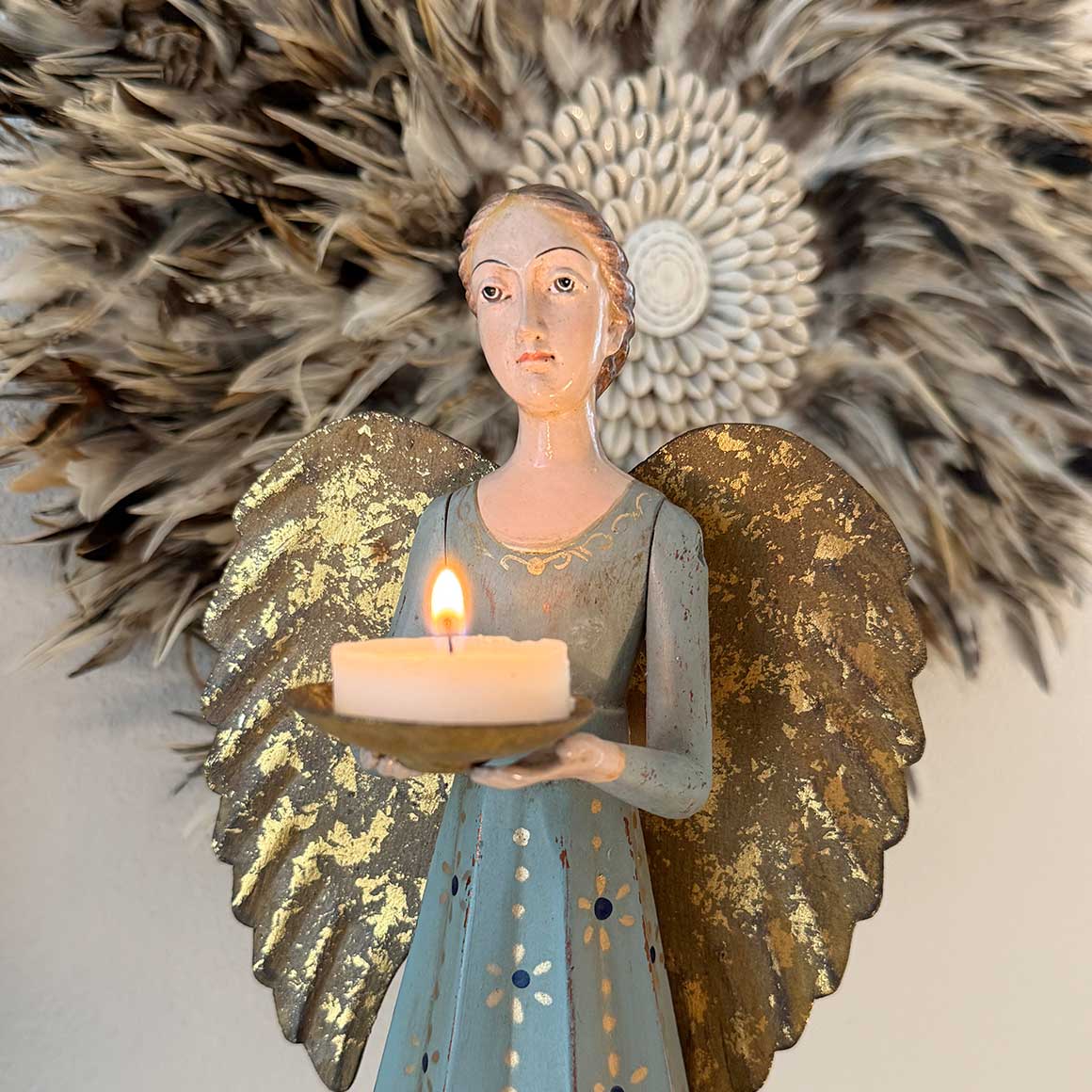 gesicht engel schutzengel dekoengel vintage deko landhaus meander soulbirdee onlineshop weihnachtsengel