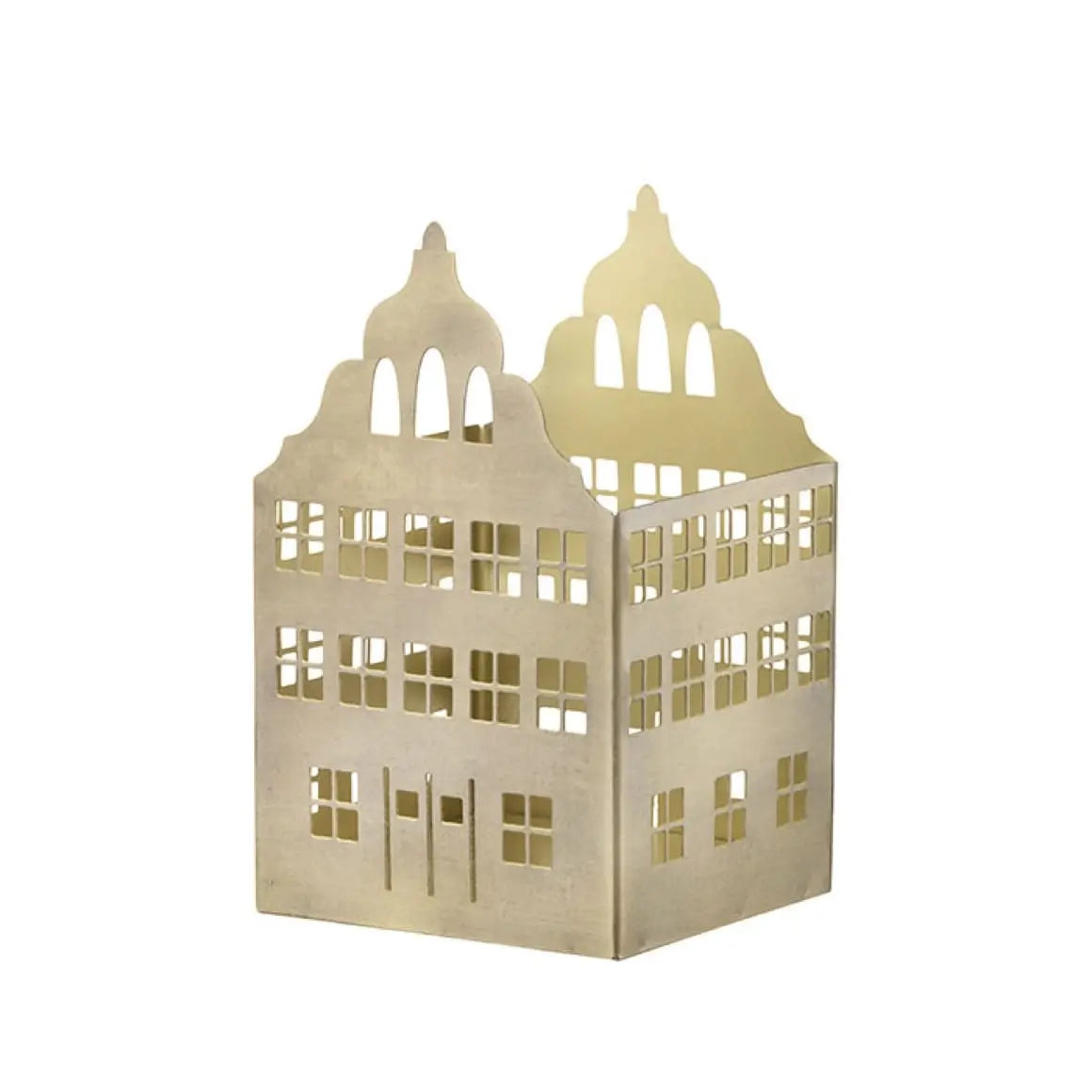 Goldenes Lichthaus TOWNHOUSE Weihnachtsdeko von Bungalow aus Dänemark