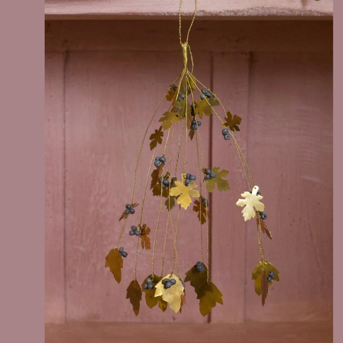 Herbstdeko Zweig Gold