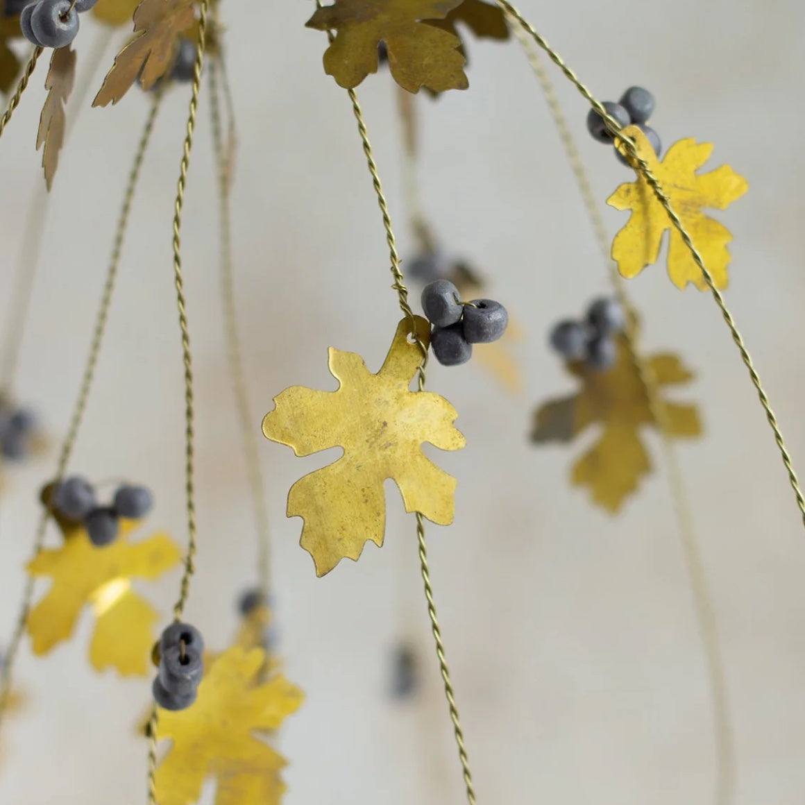 Herbstdeko Zweig Gold