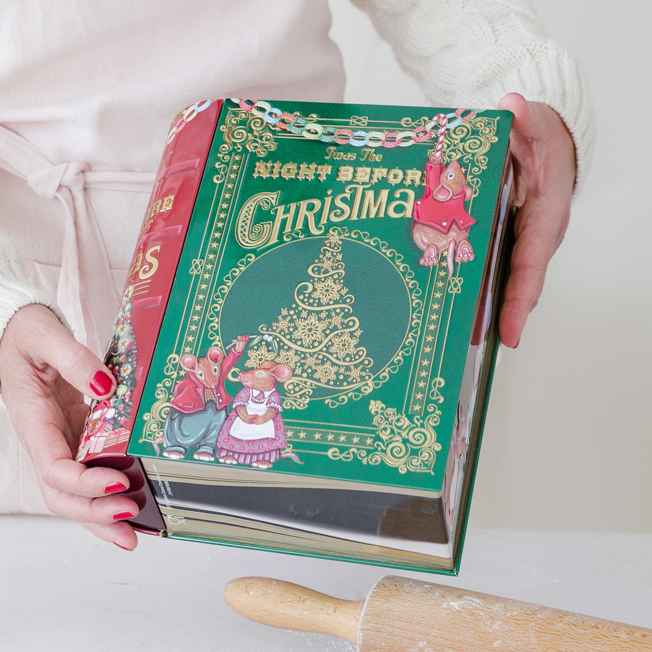 Keksdose Weihnachten Weihnachtsdeko Vintage Nostalgie englisch Blech Weihnachtsdeko Plätzchen Soulbirdee Onlineshop Kekse