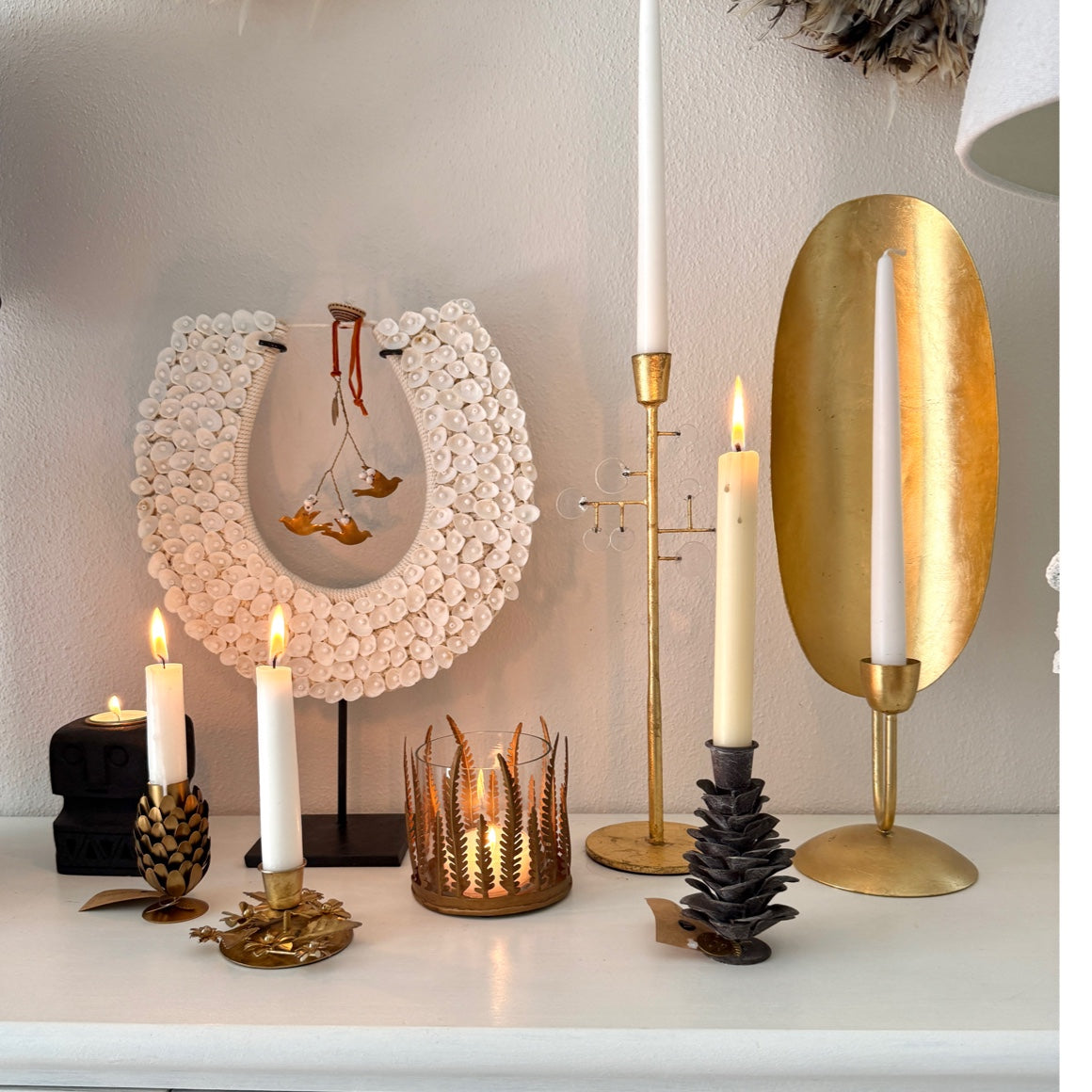 kerzenhalter kerzenständer boho deko kerzendeko highlights gold hippie metall soulbirdee kollektion