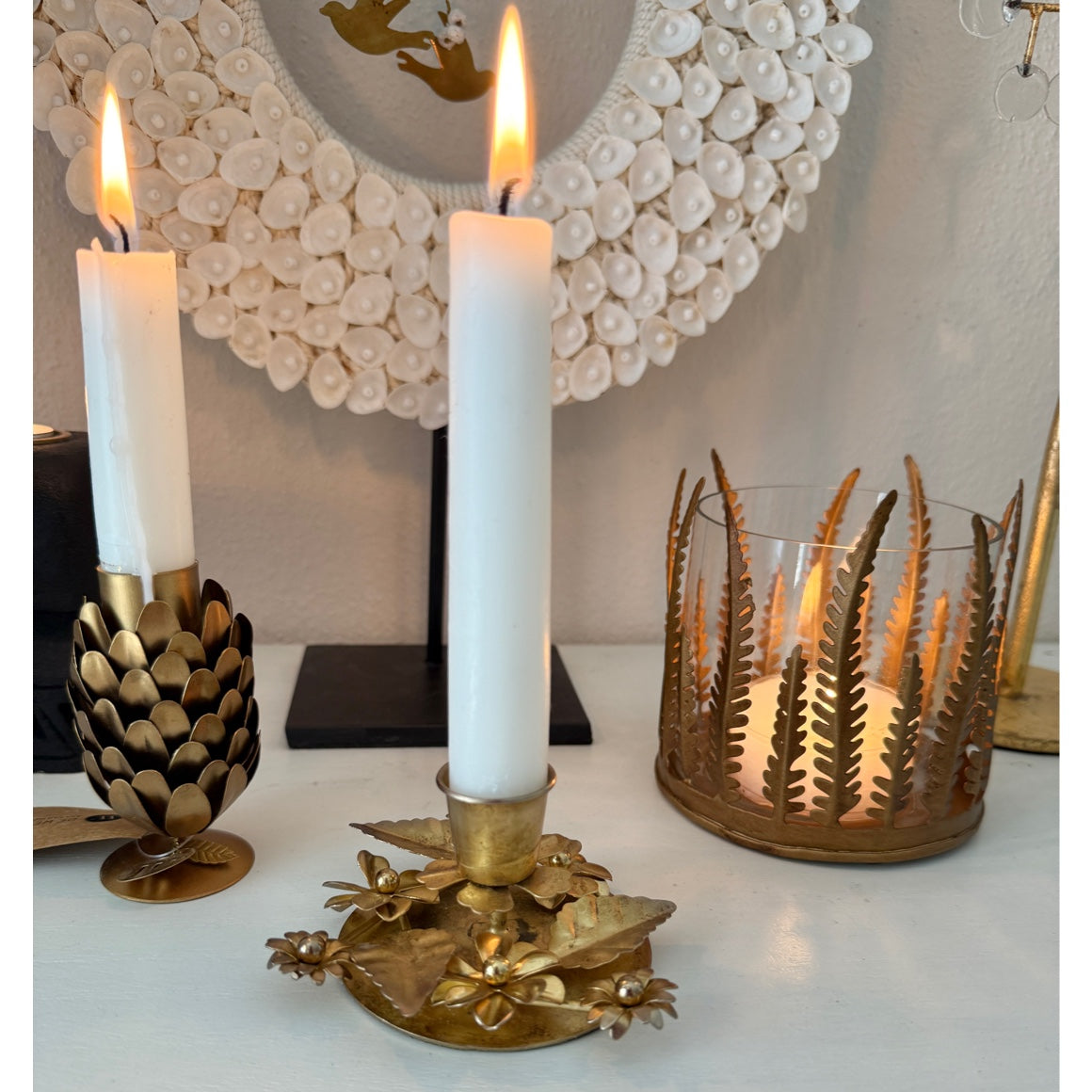 kerzenhalter kerzenständer gold boho kollektion winter imbarro soulbirdee metall