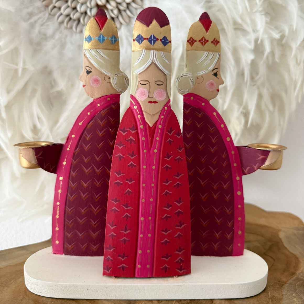 Spirituelle heilige 3 Königinnen als Kerzenhalter und Deko Accessoires