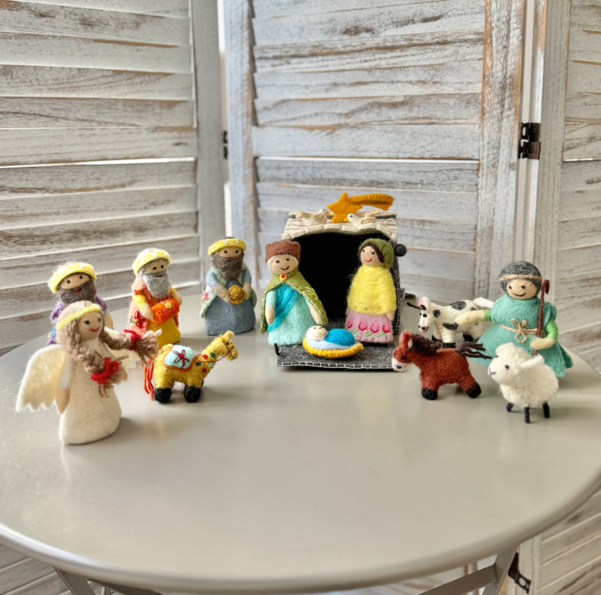 krippe bunte figuren kinder filz weihnachten krippe artisan nepalaya soulbirdee onlineshop