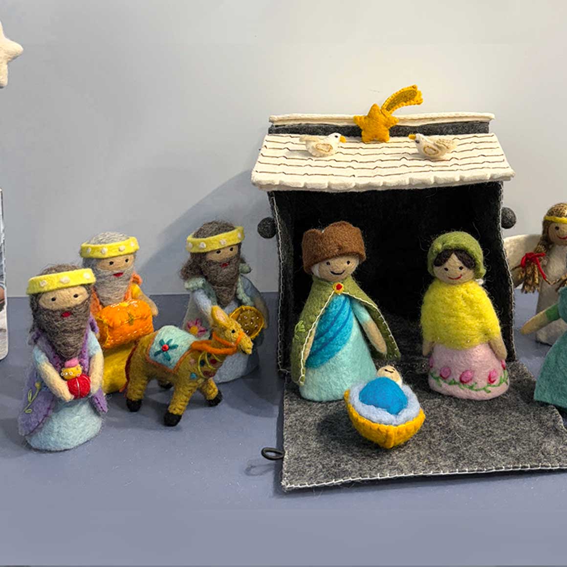 krippe figuren set deko weihnachtsdeko Advent Krippenfiguren spielen filz adventsdeko kinder soulbirdee onlineshop