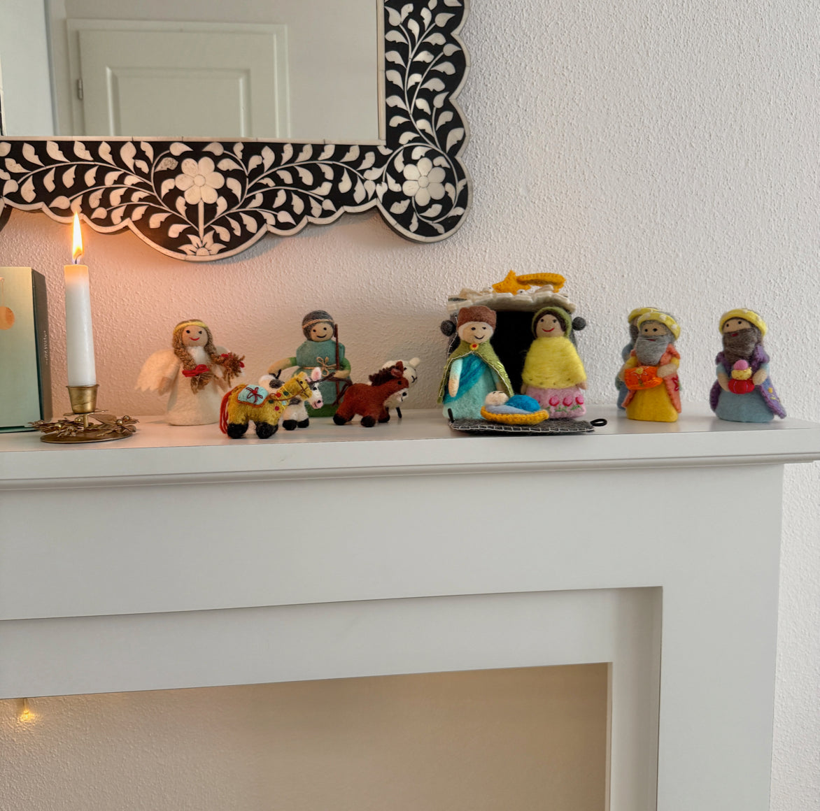 krippe filz figuren kinder handgemacht artisan nepal weihnachten krippe nepalaya soulbirdee onlineshop