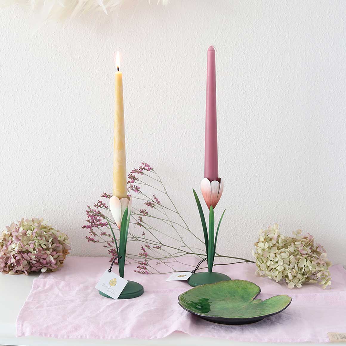 Krokus Kerzenständer | Deko im Frühling | frühjahr Bungalow DK | Osterdeko für den Tisch | Tischdeko Ostern, deko kaufen im Soulbirdee Onlineshop