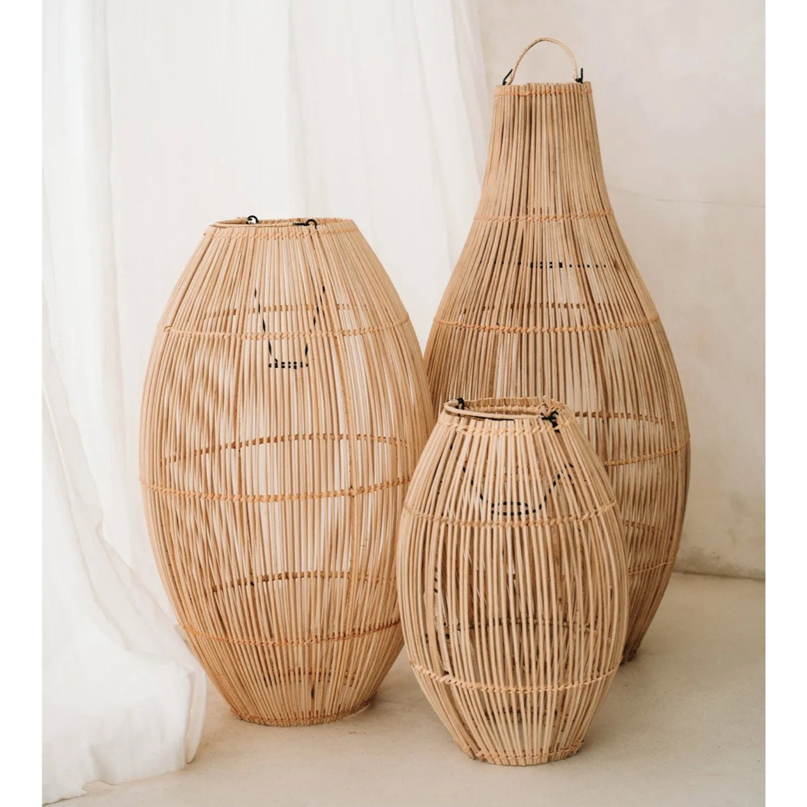 Lampenschirm aus Rattan Zuri
