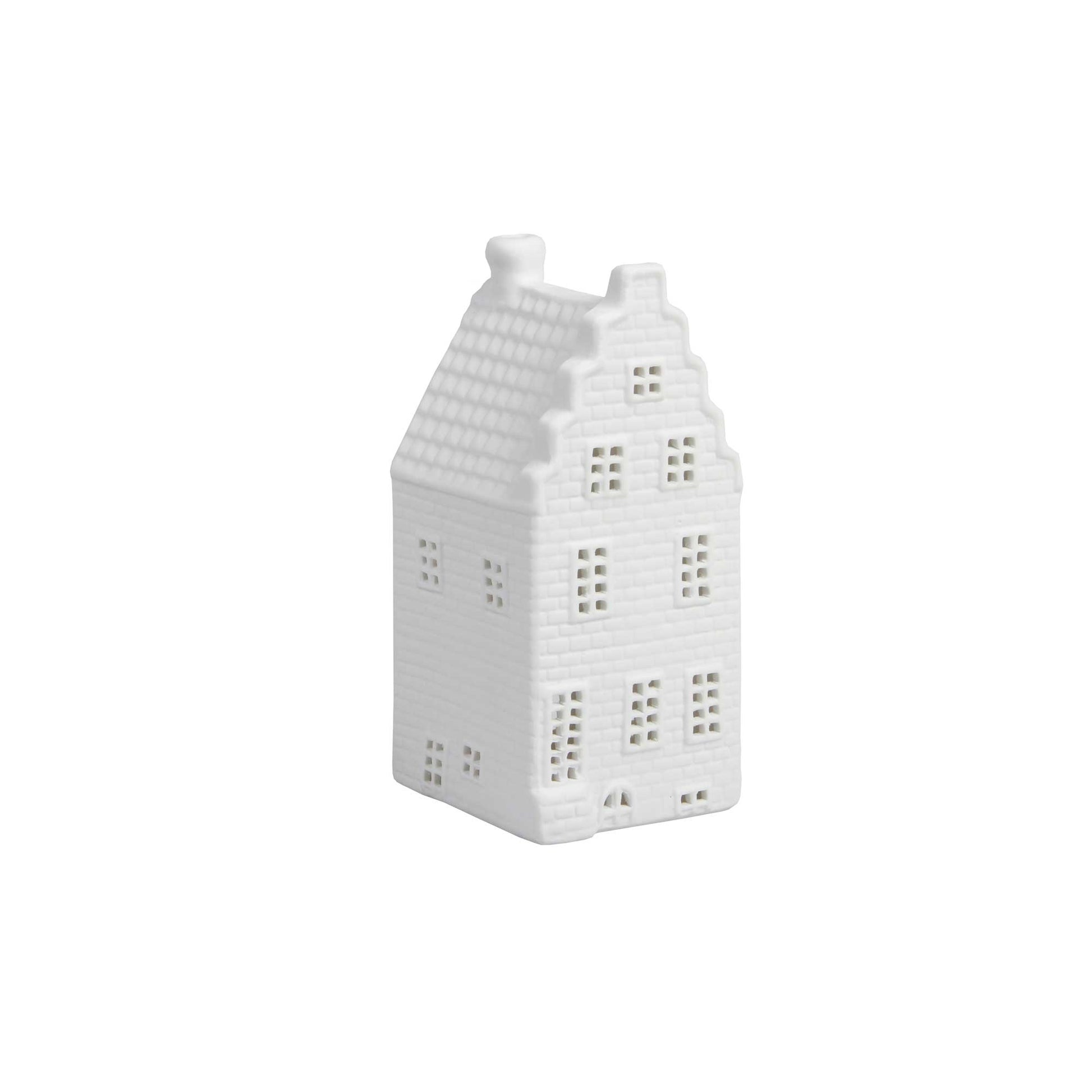 Lichthäuschen Lichthaus weiß aus Amsterdam Geschenkidee: Teelichthaus Grachtenhaus Das Original von Klevering Soulbirdee Shop