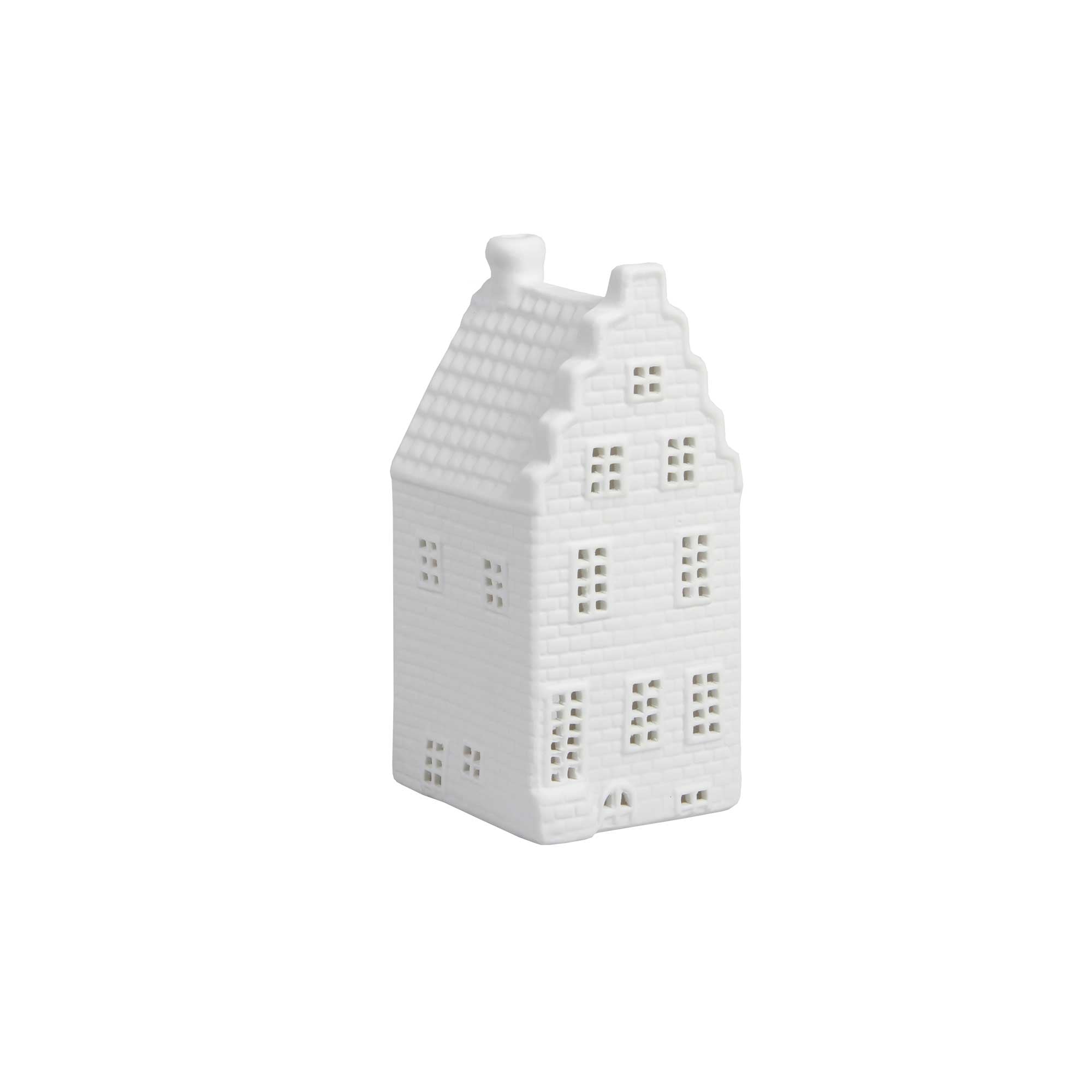 Lichthäuschen Lichthaus weiß aus Amsterdam Geschenkidee: Teelichthaus Grachtenhaus Das Original von Klevering Soulbirdee Shop