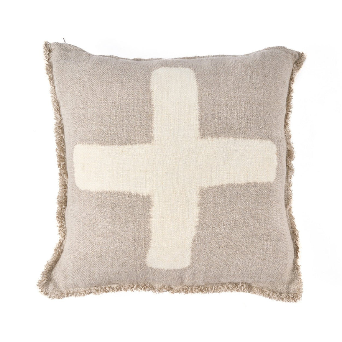 modern boho kissen beige grau quadratisch kreuz soulbirdee bazar bizar